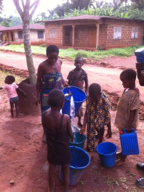 Akugbe Association of Dallas borehole water project completed in Irokhin village of Edo state. The project was executed to provide clean and potable water for the Irokhin community which included installation of a borehole, pump and associated piping, water storage tanks and a generator set to run the pumps. This project was completed in 2012.