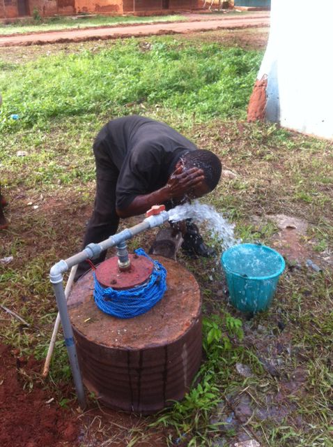 Akugbe Association of Dallas borehole water project completed in Irokhin village of Edo state. The project was executed to provide clean and potable water for the Irokhin community which included installation of a borehole, pump and associated piping, water storage tanks and a generator set to run the pumps. This project was completed in 2012.