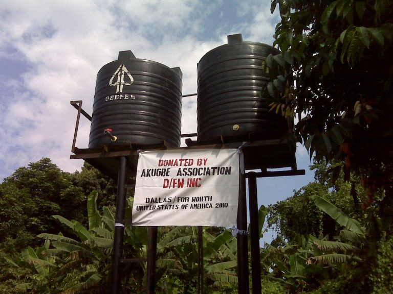 The borehole tanks